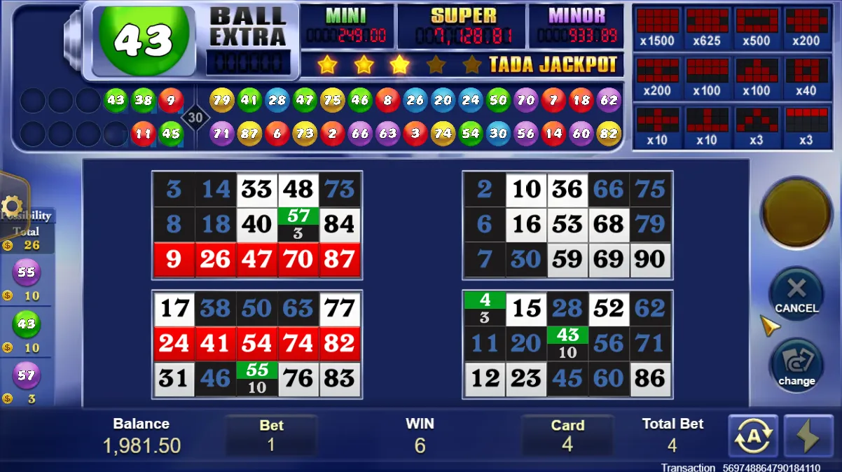 Jackpot Bingo demo